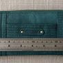 Ashwood Genuine leather purse dark teal sea green colour with gold coloured zipper etc never used in excellent condition with no issues see photos for sizes etc FREE STANDARD POSTAGE INCLUDED Image 10