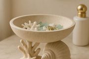 Coastal Vanity Bowl  Sculptural Decorative Bowl