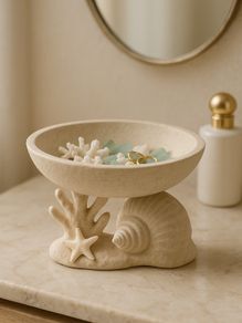 Coastal Vanity Bowl  Sculptural Decorative Bowl