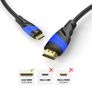 2m HDMI to Mini HDMI Gold Plated Image 2