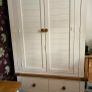 Solid Oak & Timber Bedroom Set: Wardrobe & Dressing Table Image 3