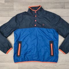 Farah Half Button Windbreaker Jacket Mens Medium