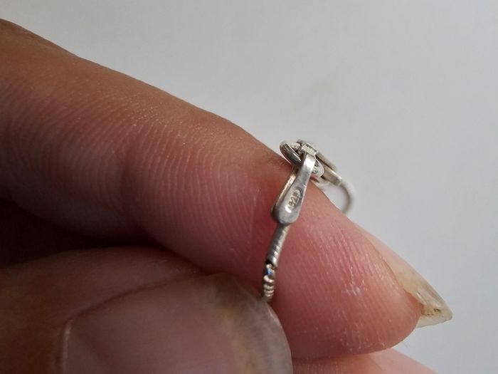 Sterling Silver Heart Necklace With Cubic Zirconia