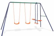 Swing Set with 4 Seats Orange