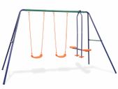 Swing Set with 4 Seats Orange