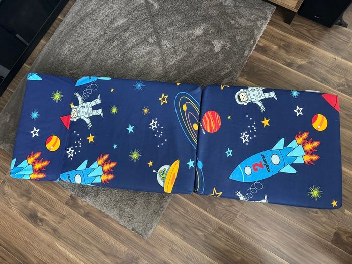 Kids Foldable Printed Chair Bed