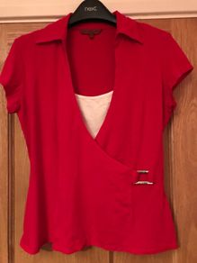 Debenhams Designer John Richmond Top Size 16 in good condition