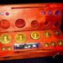 Vintage Apothecary Brass Weights In Wooden Case Image 3
