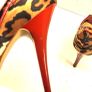 GUESS Leopard Print and Red Patent High Heels Sz 5UK Image 6