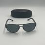 Polo Ralph Lauren Mens Polarized Pilot Sunglasses Black/Grey with Case Image 6