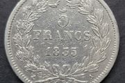 France 1835 A 5 Francs - Louis-Philippe I Silver coin