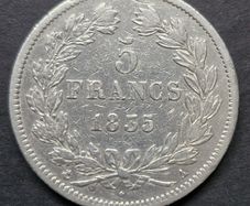 France 1835 A 5 Francs - Louis-Philippe I Silver coin