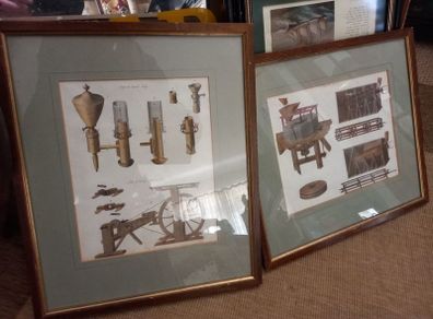 pair of lithographs from Powerscourt