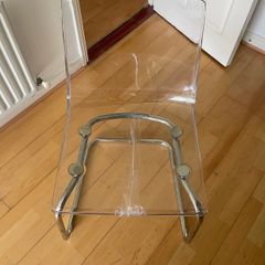 Cracked IKEA Tobias Transparent Chair