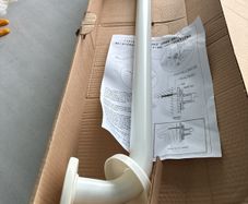 grab rail white 24 inches long