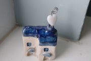 Small ceramic house ornament