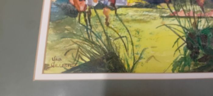 Original Una Gillespie Watercolour Landscape Painting