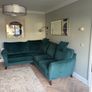 Beautiful L shaped velour sofa, Warwick fabric Image 4