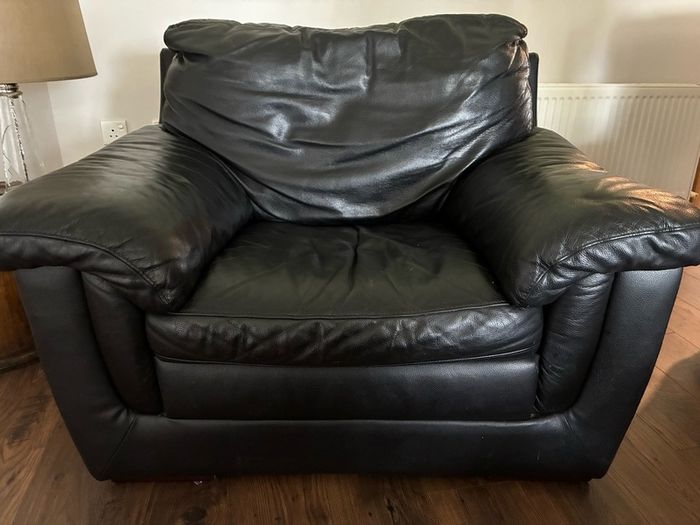 real leather suite