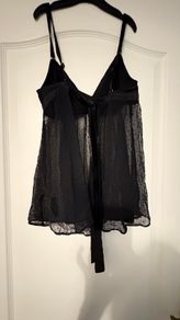 M&S Black lace lingerie/nightgown size XS