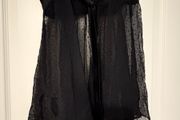 M&amp;S Black lace lingerie/nightgown size XS