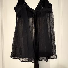 M&S Black lace lingerie/nightgown size XS