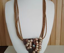 Vintage Style Jewelry Lot Statement Necklace and 2 Pairs of Earrings