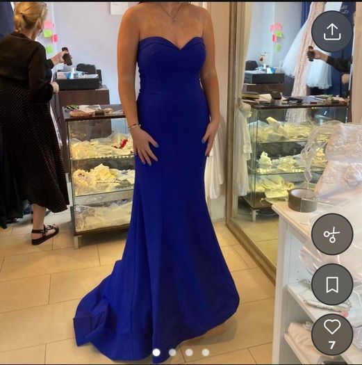 royal blue debs dress