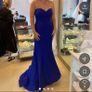 royal blue debs dress Image 2