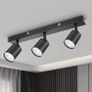 Ceiling Light, Spotlight Ceiling Bar in Matt Black, Ceiling Lights Spotlights with GU10 Socket Industrial 3 Way Light Ceiling Indoor Spot Light for Kitchen Lounge Bedroom Dining Room (FREE SHIPPING) Image 4