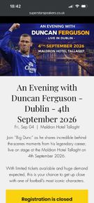An evening with Duncan Ferguson