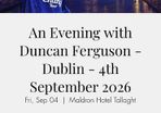 An evening with Duncan Ferguson