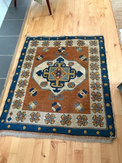 Vintage Turkish Hand Made Wool  Turkish Rug