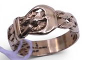 9k gold heavy buckle ring