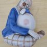 Porcelain sleeping clown with ball Image 8