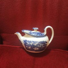 Wedgwood Batchelor Blue White Teapot