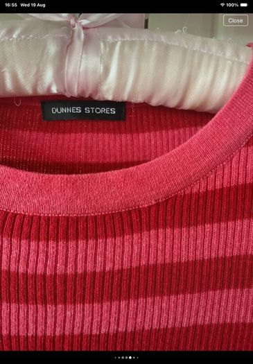 jumper hollister inspired 100% cotton striped jumper size 14/16