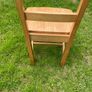 High back timber chairs solid wood heavy Image 6