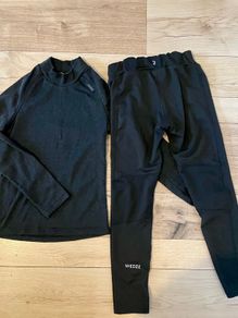 Boys girls thermal base layer leggings and top 5-7 years old