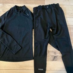 Boys girls thermal base layer leggings and top 5-7 years old