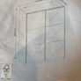 Large white wardrobe with mirrored sliding doors. Image 6