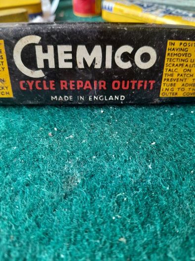 vintage chemico repair tin