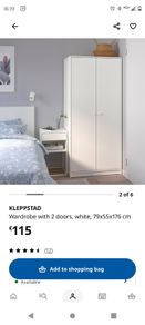 IKEA white wardrobe
