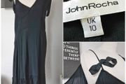 Vintage Y2K Irish designer John Rocha little black dress S M 10 12 cocktail party summer wedding