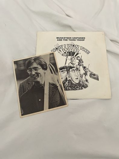 John Lennon Beatles How I Won The War 7" and rare postcard