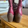 ladies wine boots Image 6