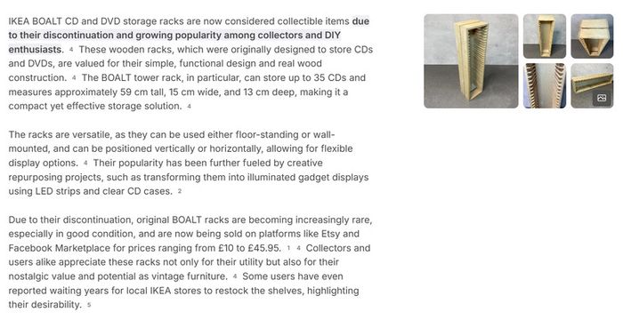 Collectible IKEA Boalt CD and DVD storage racks
