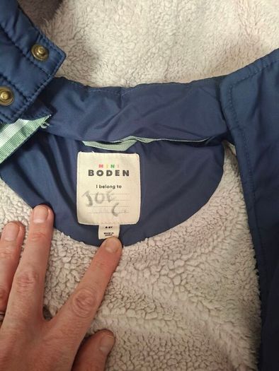 Mini Boden Coat with detachable sleeves