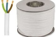 3 x 2.5 mm White Flex Cable LSF per Meter