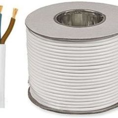 3 x 2.5 mm White Flex Cable LSF per Meter